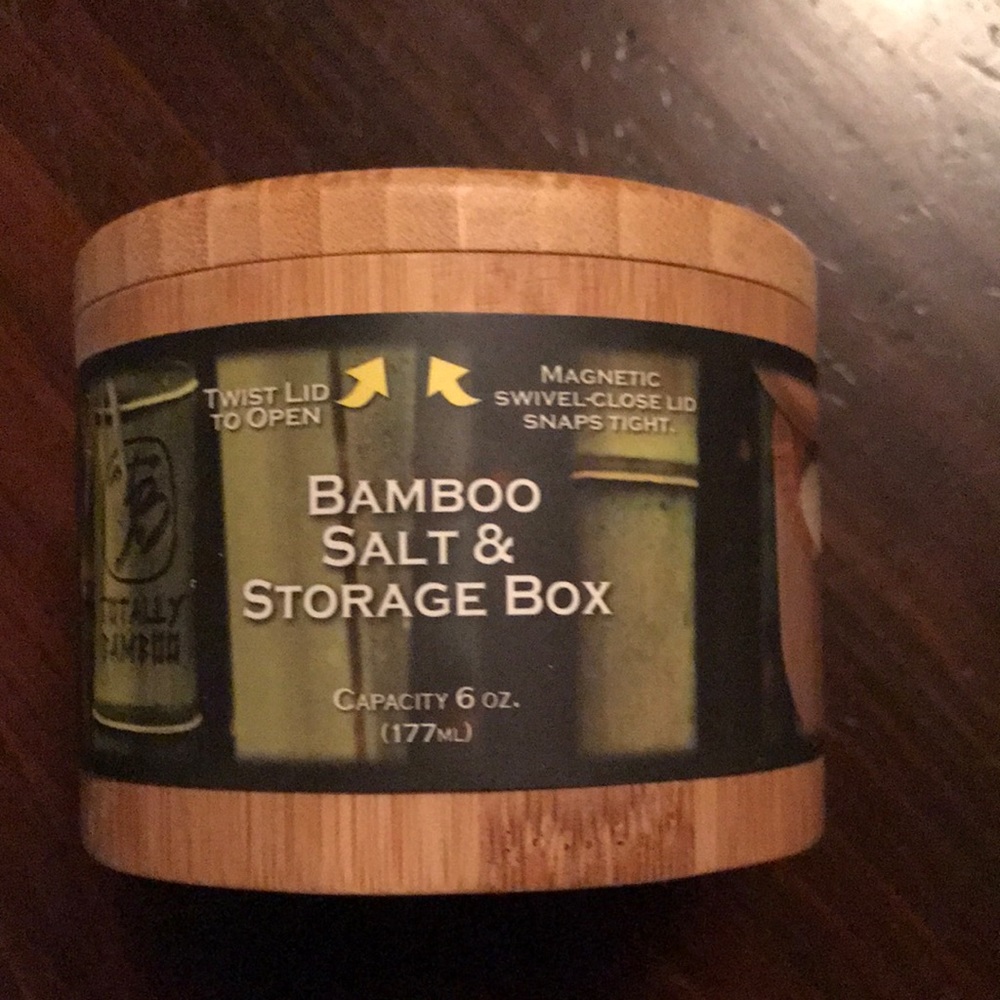 Bamboo Salt Storage Box